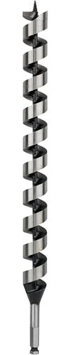 Mèche à Bois Hélicoïdale Six Pans, 32mm Diamètre, 385mm Longueur Utile