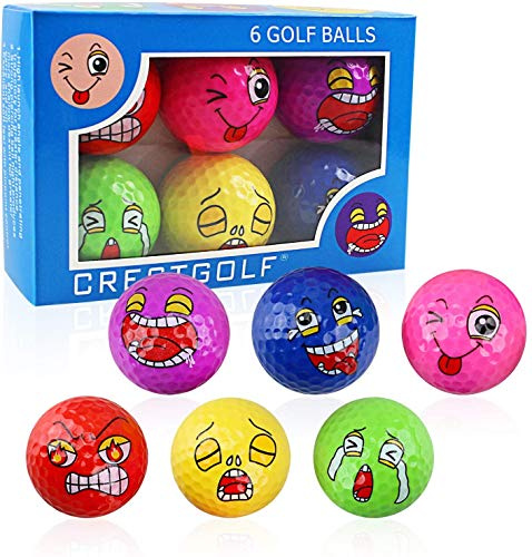 Kofull - Set di 6 Palline da Golf e di qualità Professionale ad Alta visibilità per Giocare a Corso, Pratica, Regali, Palline da Golf