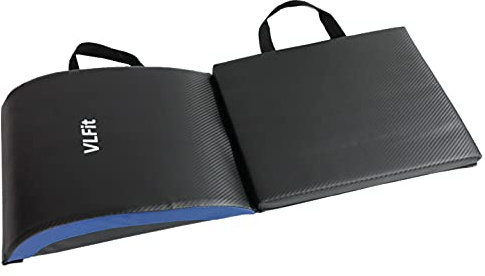 VLFit Bauchmuskel-Matte Ab Mat mit Steißbeinschutz - Strapazierfähiges Übung Trainer Pad für Bauch Knirscht Sit Ups Unterstützung des Unteren Rückenbereich für volle Bewegungsfreiheit