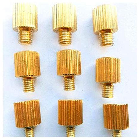 Daumenschraube M3 M4 M5 M6 Messing Handschraube Rändelschrauben Dekorative Bolzen Schraube Rändelkopf mit Gewinde (Color : M5x20 2Pcs)