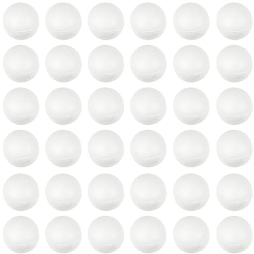 OUNONA 500 StüCk Weihnachtsbaumkugeln BastelbäLle Polystyrol Kugeln Weiß 1Cm Schaumstoff Kugeln BastelbäLle FüR Hochzeitsfeier Dekoration DIY WeihnachtsbäLle Und Kreative Handarbeiten
