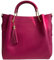 Modarno Borsa Secchiello Donna in Vera Pelle + Sacca interna modello Fiona (Fucsia)