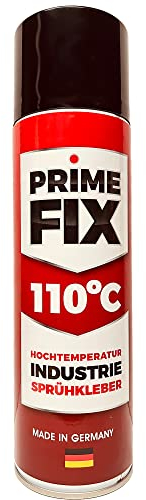 Prime FIX 110° Hochtemperatur Sprühkleber - Hitzebständiger Industriekleber - extra stark 500ml