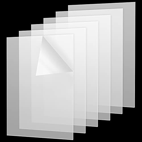 MANCHAP Transparente Acrylplatten, 2 mm, A4, 29,7 x 21 cm, Acrylplatten, transparente Acryl-Kunststoffplatten für Heimdekoration, Malerei, 6 Stück