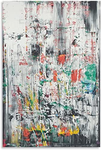 XCPORA Gerhard Richter Poster Abstrakte Wandkunst Gerhard Richter Drucke Gerhard Richter Leinwandgemälde für Zuhause Wanddekoration Bild 50x70cmx1 Kein Rahmen