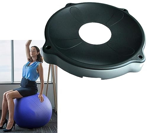 NUNETH Balance Ball Stuhl Übungsyoga-Ballstabilitätsbasis, Turnhallenheimbüro-Balancenball-Haltungsstuhl, Yoga, Pilates, Schwangerschaft, Geburt, Übung, Stabilität, Basisunterstützung (Color : A)