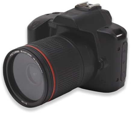 Appareil Photo Numérique, 4K 3 Pouces HD IPS 64MP écran Couleur 16X Zoom Numérique Caméra Vlog, avec Capuchon D'objectif, pour Photographie Vidéo