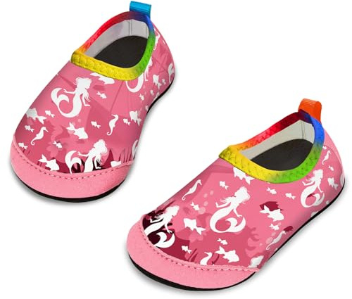 Yorgou Scarpe da Acqua Bambini Antiscivolo Scarpe da Immersione Rapida Asciugatura Scarpe da Immersione da Spiaggia Ragazze Ragazzi