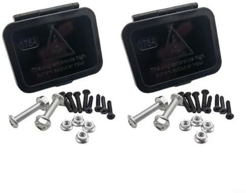 HEIBTENY Panel de 175 A adecuado para conector Anderson 175 A, base de panel con protección contra el polvo, soporte de fijación para caravanas, barcos, camiones, carretillas elevadoras (2 unidades)
