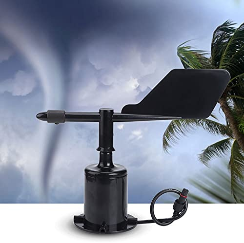 Medidor de velocidad del viento, indicador de dirección del viento, bandera del jardín, parte indicador de viento, anemómetro de invernaderos, ambiente (tipo 1-5 V