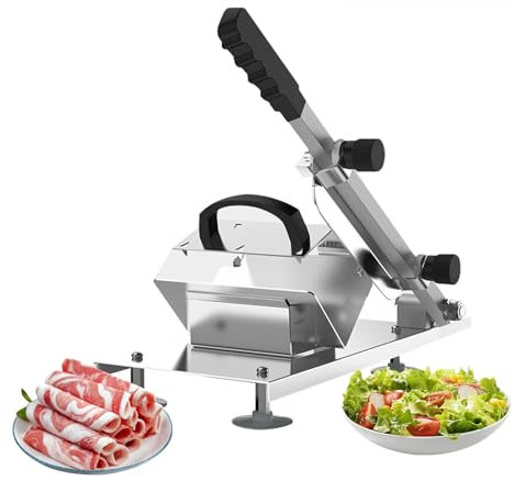KELUNIS Manual Frozen Meat Slicer Cold Meat Cutting Machine for Home Use Frozen Meat Slicer for Home Cooking Hot Pot Cooking