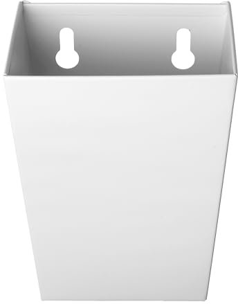 Jumiok White Bottle Cap Catcher Wall Mounted Stainless Steel Beer Bottle Cap Bucket
