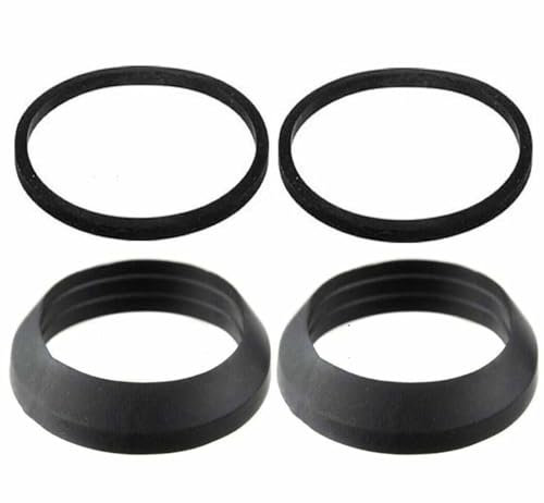 Trap Inlet/Outlet Rubber Washers Mix Pack of 4 for Sink, Drain, Elbow, Basin, Bathroom Trap Fitting