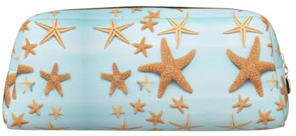 WOPQS 3D-Federmäppchen, schönes maritimes Sommer-Federmäppchen, Organizer, Federmäppchen, ästhetisches Zubehör, multifunktionales Federmäppchen, gold, Einheitsgröße, Taschen-Organizer