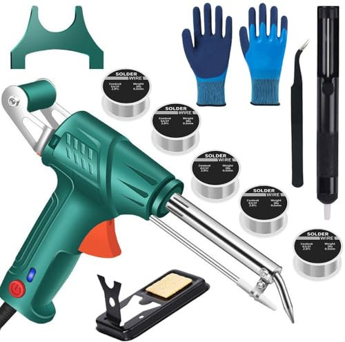 Saldatrice Elettrica 3 In 1, Strumenti di Saldatura Laser Industriale Riscaldati Internamente, Pistola Per Saldatura Versatile(Green)