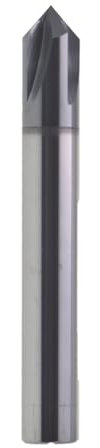 4-schneidiger Fasenfräser for legierten und gehärteten Stahl, 90-Grad-Fräser aus Wolframkarbid mit V-Nut(5X50)