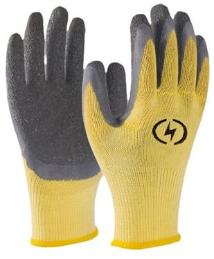 Hyxodjy 1 Paar Isolierende Handschuhe, Isolierende Elektrikerhandschuhe Gummi Schutzhandschuhe Handschuhe Elektriker 400V Schutzhandschuhe für Wartungsprofis Reparatur Elektrischer Geräte