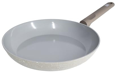 Zanetti, Origin stekpanna Ø 26 cm, keramisk beläggning, non-stick hög kvalitet, hög botten, hälsosam och naturlig matlagning, ergonomiskt mjukt handtag, lämplig för induktion