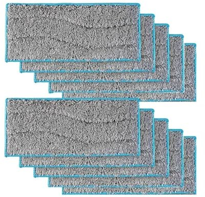 Washable Wet Rag，Compatible for Roomba，Compatible for Braava Jet，M6 Robot Vacuum Cleaner Replacement Mop Cloths Rags Spare Parts Mopping Pads Accessories(10pcs)