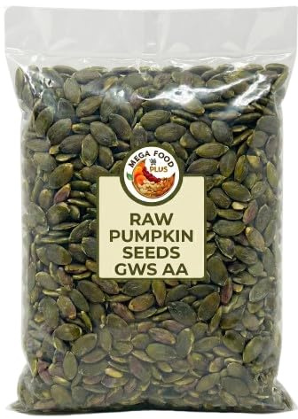 Pumpkin Seeds 1kg – High Fibre, Ready to eat, Keto, Rich in Protein, GMO Free and Vegan, Natural, Raw and Unsalted