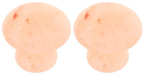 SOESFOUFU 2 pietre da massaggio in sale himalayano: sapone di roccia salina esfoliante per il corpo - Forma a fungo, detergente esfoliante e idratante naturale per il relax e i massaggi spa