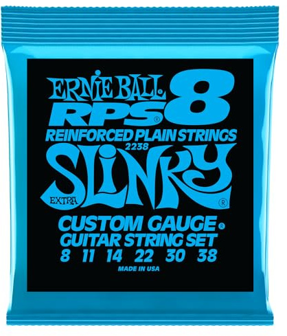 Ernie Ball, Extra Slinky RPS Nickel Wound, Corde per chitarra elettrica, diametro 8-38