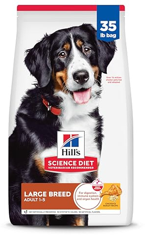 Hill's Science Diet Adult 1-5 Large Breed Dry Dog Food, Chicken & Barley, 35 lb. Bag