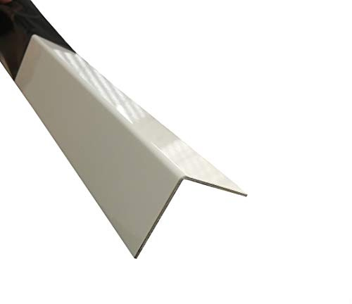 Alu Winkel Weiß 250cm Eckschutz RAL 9016 Kantenschutz Winkelschiene (35x35x1,5 mm)