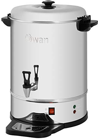 Swan SWU30LN Catering Urn with Automatic Temperature Control, Drip Tray, 30L, 2500W, Stainless Steel