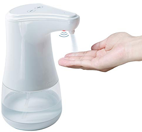 Anze Automatisk tvålpump spruta, 360 ml kontaktfri elektrisk infraröd sensor tvålpump beröringsfri spray handdesinfektion dispenser för hotell, kontor, hem