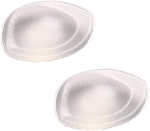 Happyupcity 1 par de insertos de sujetador de silicona transparente para el pecho, almohadillas de baño para bikini, push up, almohadilla de moldeo push-up para bikini