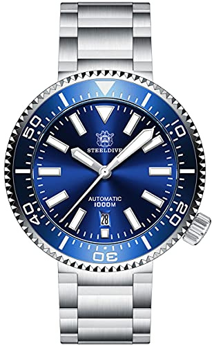 STEELDIVE 2020 Neue Uhr SD1976 Edelstahl 100m Taucheruhren mit Keramiklünette Automatische Mechanische NH35 Armbanduhr Herren