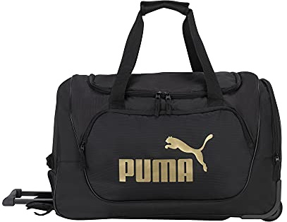 PUMA Evercat Wanderer Reisetasche mit Rollen, 55,9 cm, Schwarz/Gold, Einheitsgröße