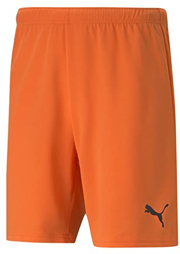 Puma TeamRISE - Pantaloncini da Calcio, da Uomo, Colore Arancione, Nero, Taglia XXL