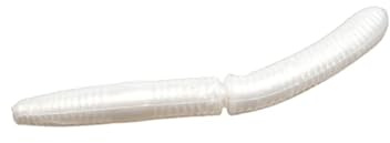 Libra Lures Fatty D`Worm 65mm | Forellenköder Supersoft | Inhalt: 10 Stück | Aroma: Krill | Farbe: 004 / Silver Pearl