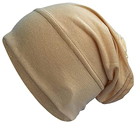 Kopfbedeckungen Kopf Wraps Beanie Muslim Beanie-Kappe, Schlafen Headwrap Chemo-Kappe StirnbäNder Headwear Onkologische Turban FüR Chemotherapie, Elastisches Haarpflege Long Slouch Oder Alopezie