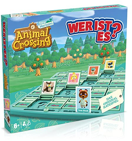 Winning Moves Wer ist es? Animal Crossing Edition - Wer ist es Spiel Animal Crossing Brettspiel für Kinder - Fanartikel - Gesellschaftsspiele für Familien - 2 Spieler ab 6+ Jahren - Deutsch