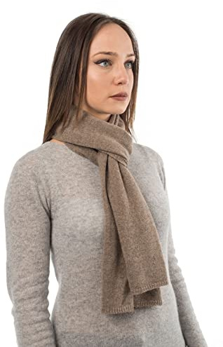 DALLE PIANE CASHMERE Sciarpa Donna 100% Cashmere - Visone
