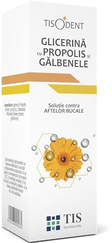TIS Glycerin mit Propolis 25 ml – Bei Aphten und kleinen Verletzungen im Mund, aphthöse Stomatitis, Verletzungen der Mundhöhle, fördert die Heilung – lindert Schmerzen und Brennen, wundheilend