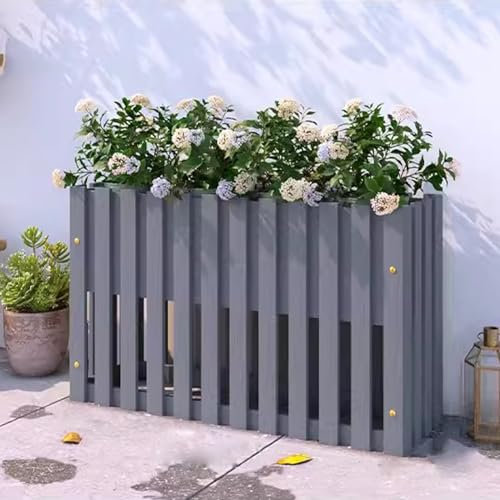 LJLAM Jardinieres Exterieur Surélevé, Porte Plante en Pot Surélevé, Support de Fleurs de Séparation, pour Jardins, Cours, Terrasses, Balcons (Color : C, Size : 100cm/39.3in)
