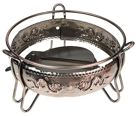 VANZACK Horno De Bronce Shuanglong Base Para Estufa De Alcohol Estufa De Alcohol De Hierro Para Picnic Utensilios De Cocina Para Acampar Base Para Olla Pequeña