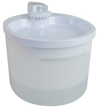 Love Story, Fuente de Agua para Gatos con Detector de Movimiento, 2,5 L, 21,5 x 18,5 x 14 cm, Color Blanco