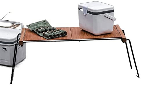 Tavolo da campeggio in legno massiccio per viaggi autonomi all'aperto Tavolo pieghevole portatile per campeggio BBQ Picnic Combinazione scrivania da cucina