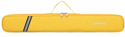 Harilla Verdickte Bambus-Flötentasche, Musiker, modische Umhängetasche, Flöten-Aufbewahrungstasche, Gelb