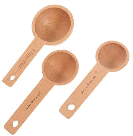Alipis 3pièces Lot De Cuillères à Mesurer Pour Café Et Lait Poudre Outil De Cuisine Pratique Et