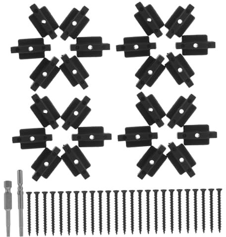 POPETPOP 1set Fasteners Per Decking Composito Clip e Viti Facile Installazione Resistente Alle Intemperie Per Mantenere Estetica Del Tuo Spazio Esterno