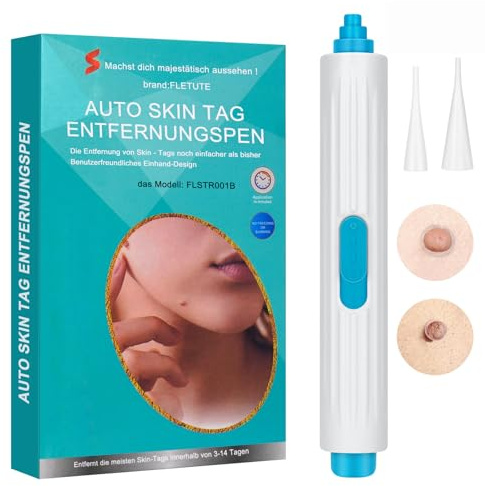 FLETUTE Hautanhängsel-Entfernungsset mit Präzisionsapplikator für Damen & Herren