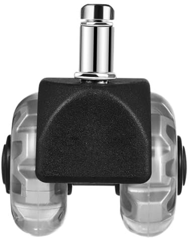 jojofuny Accessoires de roulettes petites roues pour meubles universel castor roulettes pour meubles tapis de bureau roues de chaise à la maison Plastique Black