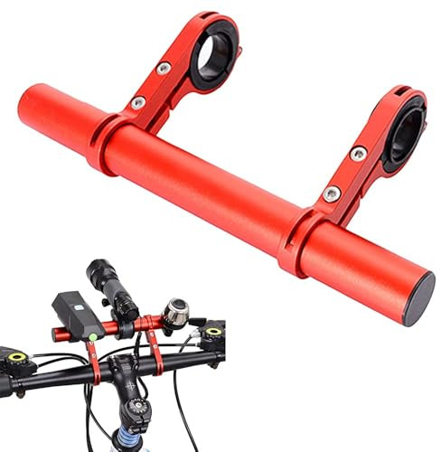 CERFFOOL Förlängningsfäste för Xiaomi M365 Pro Pro 2 för skoter mountainbike aluminium handtag horisontell förlängningsram elektrisk skoter styre tillbehör (röd)