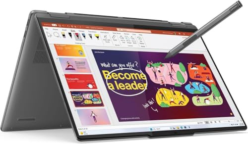 Lenovo Yoga 7i - Computer portatile 2 in 1 con processore Intel Core Ultra 7 256V, WUXGA OLED 100%DCI-P3 HDR da 500 TB, memoria da 16 GB, SSD da 1 TB, videocamera IR da 5 MP, penna yoga, Wi-Fi 7